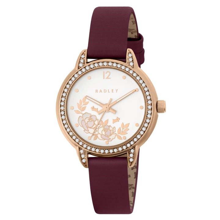 Radley RY21824 Cranberry Red Leather Strap Watch - W51464