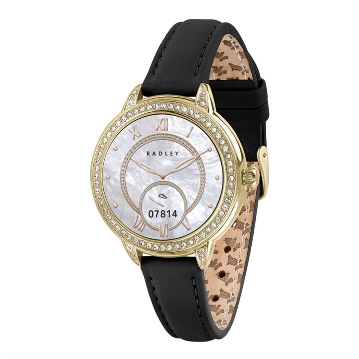 Radley Women's Leather Size 33 Black Series Strap Smartwatch - W51522 Rys33-2176