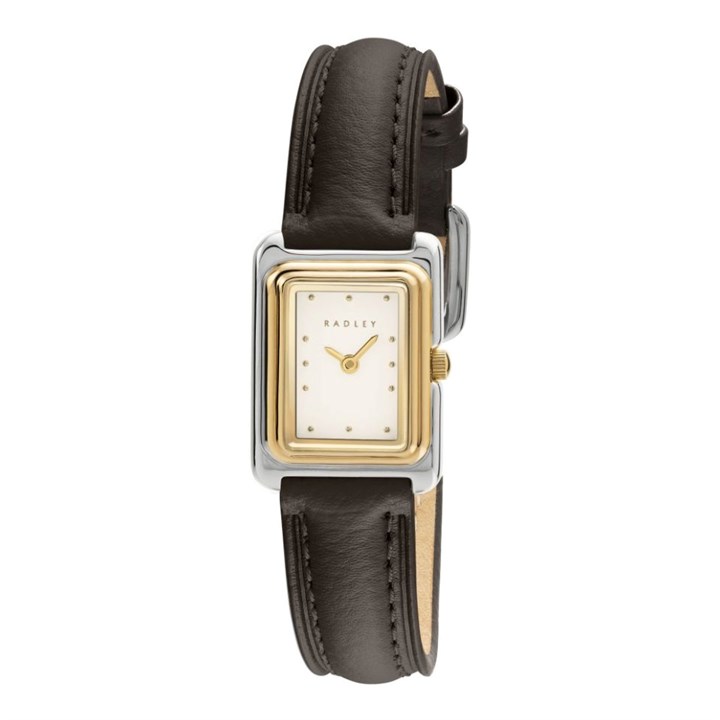 Radley RY22055 Two Tone Black Leather Strap Watch - W51620
