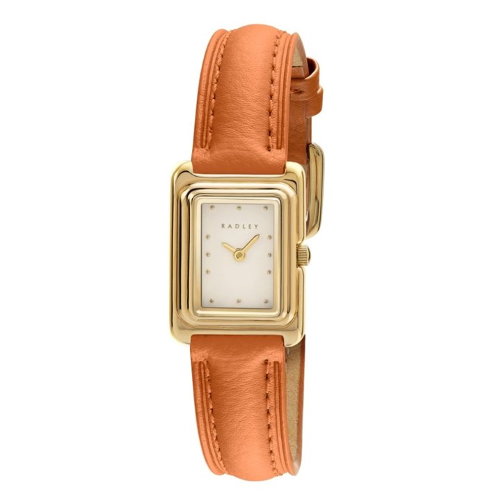 Radley RY22056 Orange Leather Strap Watch - W51621