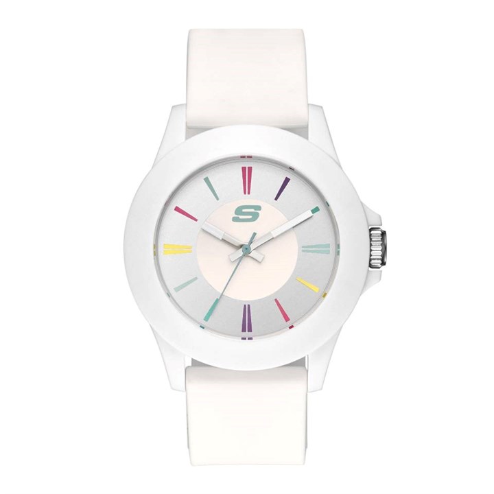 Skechers SR6080 Rosencrans White Silicone Strap Watch - W5523