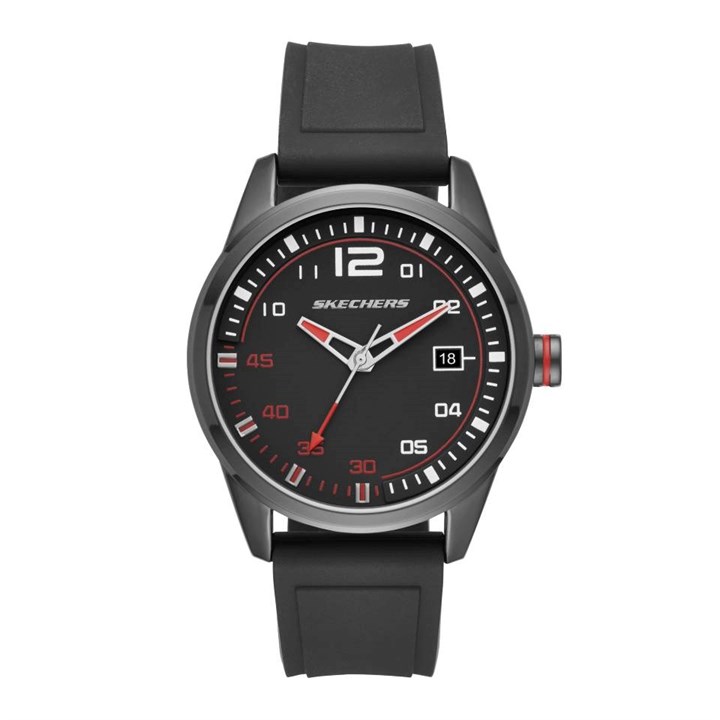 Skechers SR5076 Slauson Black Silicone Strap Watch - W5532