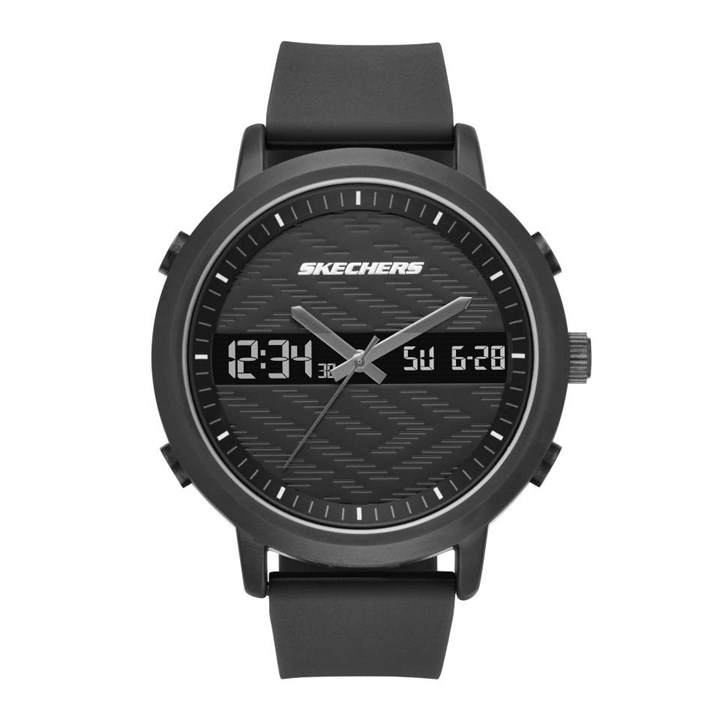 Skechers SR5071 Lawndale Black Silicone Strap Watch - W5545