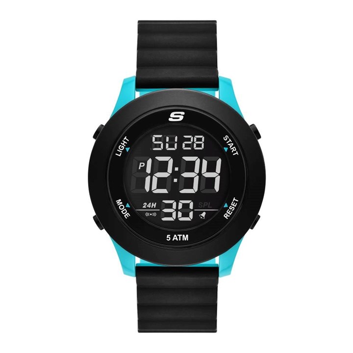 Skechers Slip-Ins SR5222 Rosencrans Digital Black Strap Watch - W5553