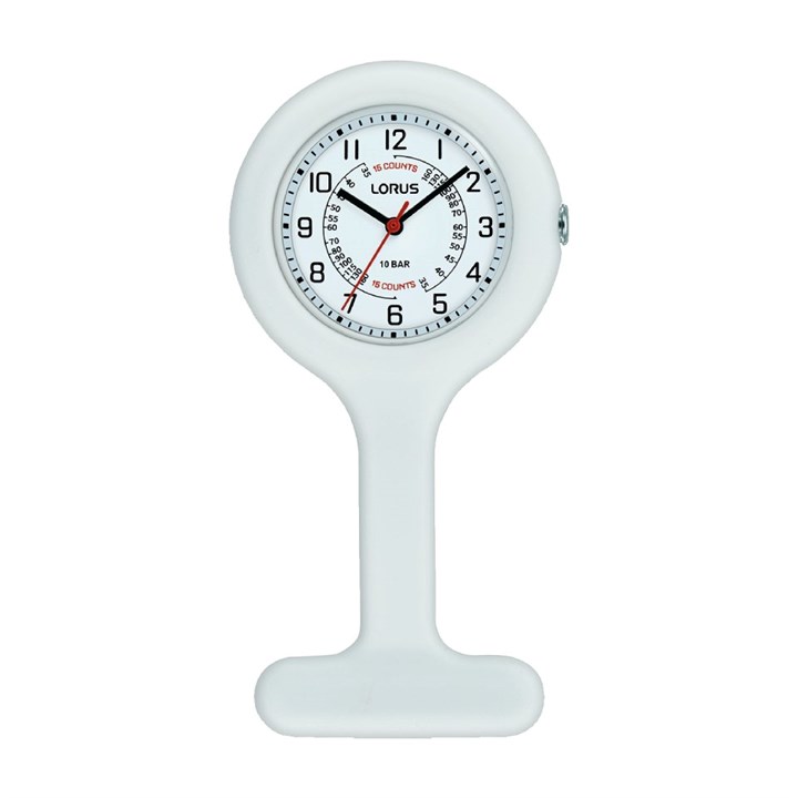 Lorus RRX91JX9 White Silicone Fob Watch - W5760