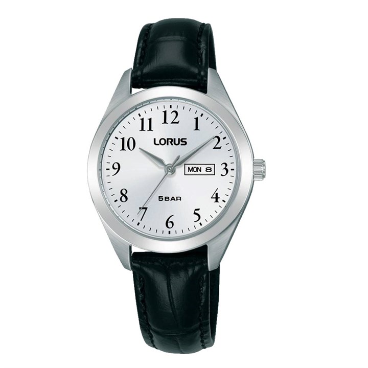 Lorus RN807AX9 Black Leather Strap Watch - W58215
