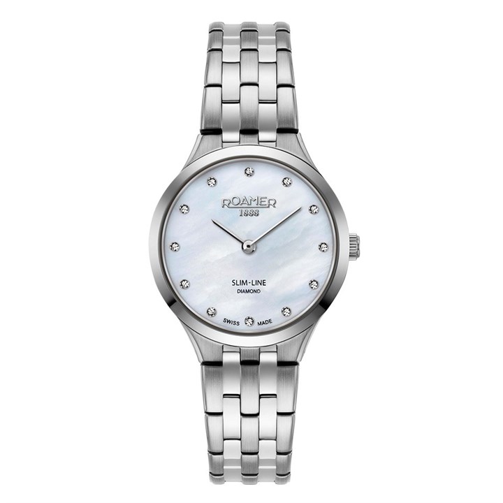 Roamer 512847 41 89 20  Slim-Line Classic Diamond Set Watch - W60165
