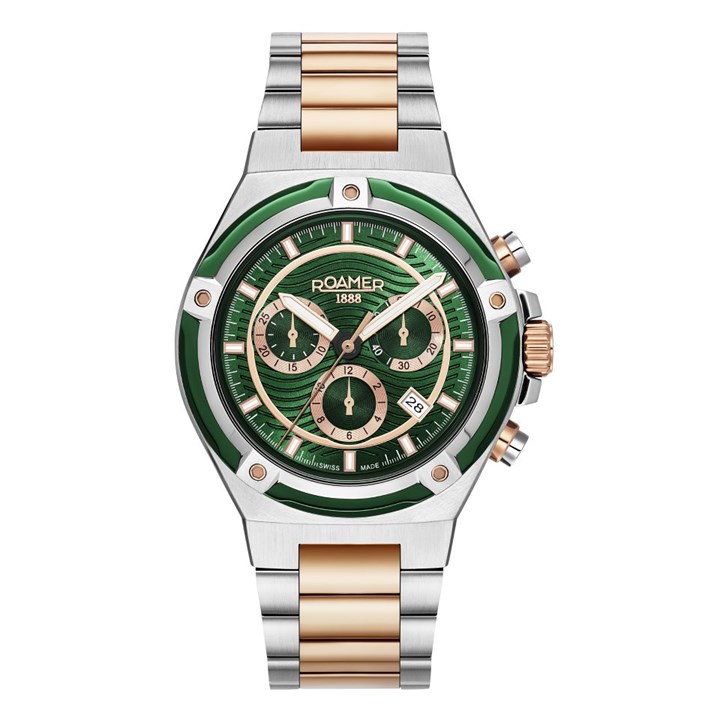 Roamer 221837 49 75 20 Tempomaster Chrono Two Tone Bracelet Watch - W60213