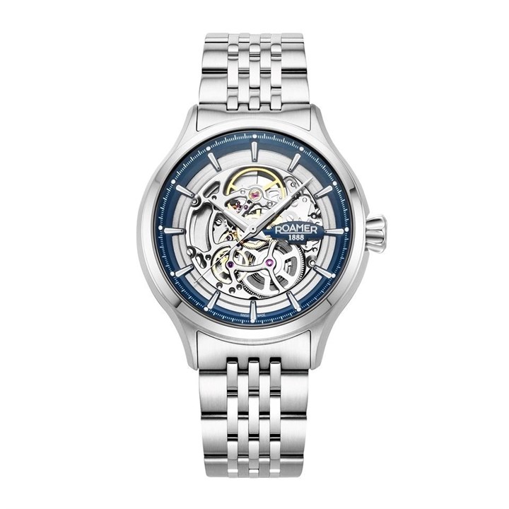 Roamer 101984 41 45 10 Competence Skeleton Bracelet Watch - W60274