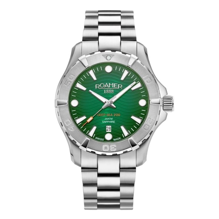 Roamer 860833 41 75 71 Deep Sea 200 Green Bracelet Watch - W60280