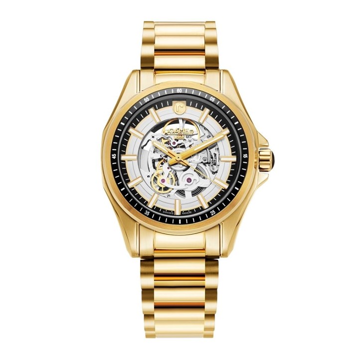 Roamer 220984 48 55 20 Rockshell Mark III Skeleton Bracelet Watch - W60314