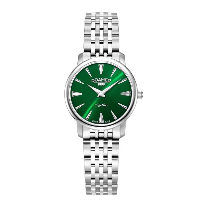 Roamer 991857 41 75 50 Together Green Dial Bracelet Watch - W60319