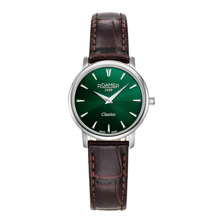 Roamer 971857 41 75 05 Classico Brown Leather Strap Watch - W60325