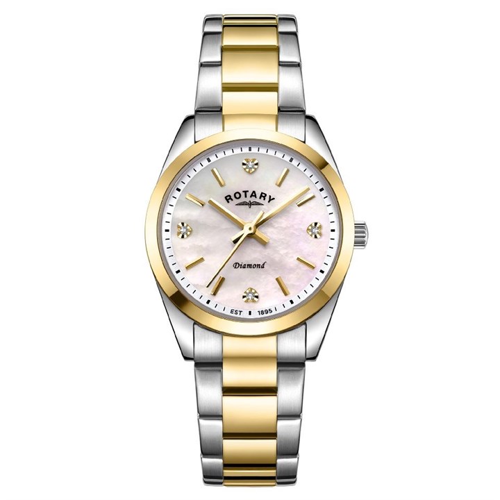 Rotary RLB10030/41/D Two Tone Diamond Bracelet Watch - W64112