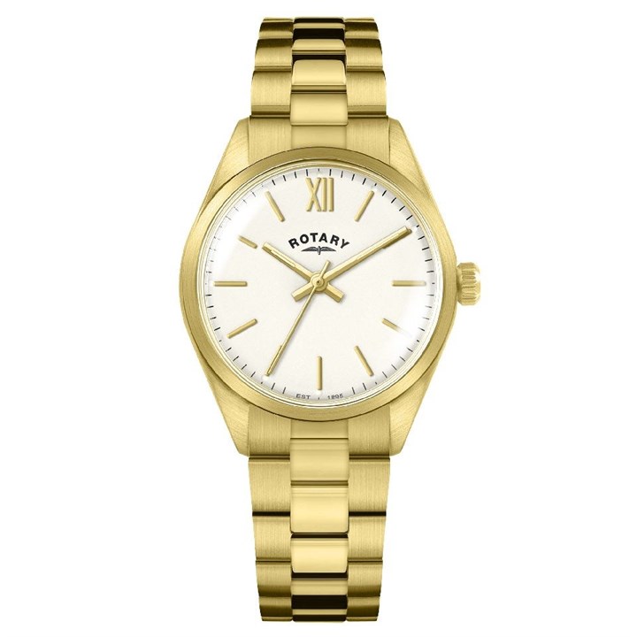 Rotary RLB10006/01 Heritage Gold Tone Bracelet Watch - W64216