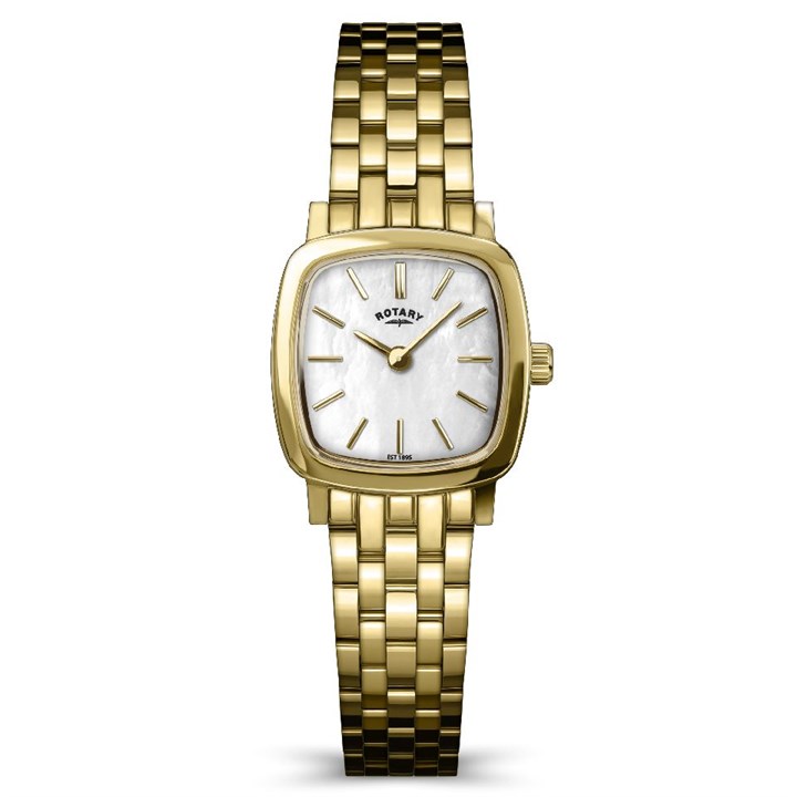 Rotary RLB10044/41 Heritage Astoria Gold Tone Mother Of Pearl Dial Bracelet Watch - W64222