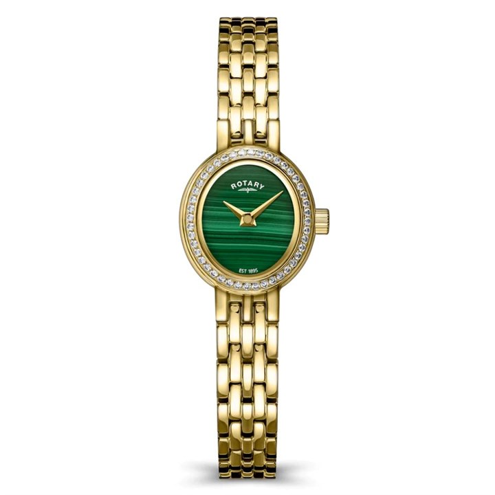 Rotary RLB10062/24 Cocktail Green Malachite Dial Bracelet Watch - W64233