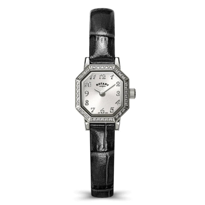 Rotary RLS10057/05 Heritage Altera Black Leather Strap Watch - W64235