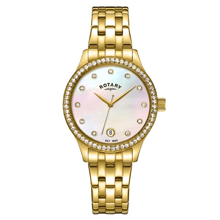 Rotary LB00314/41 Gold Plated Bracelet Watch - W6454