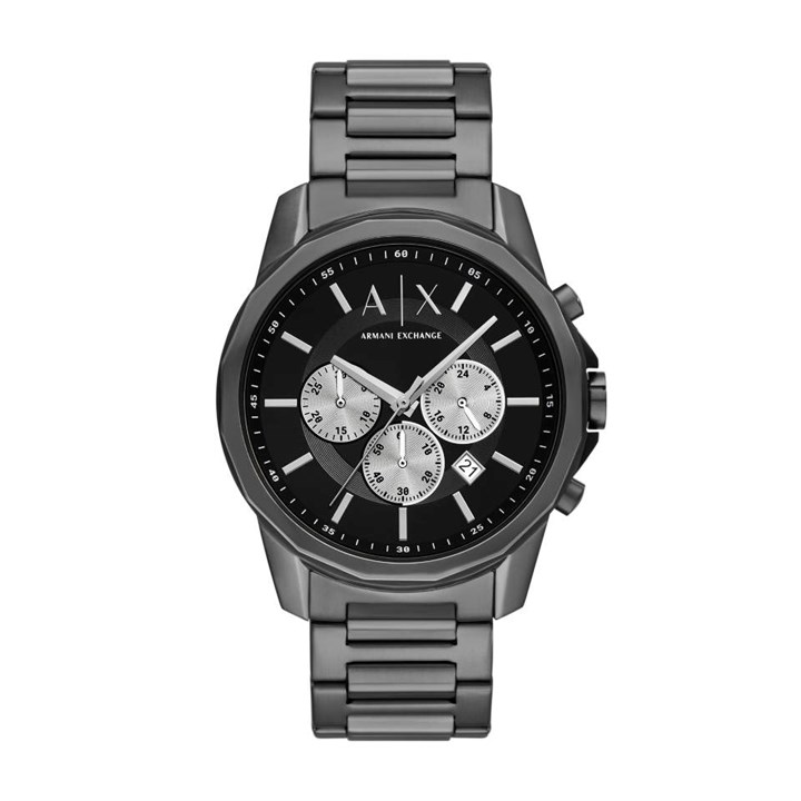 Armani Exchange AX1765 Gun IP Chronograph Bracelet Watch - W65445