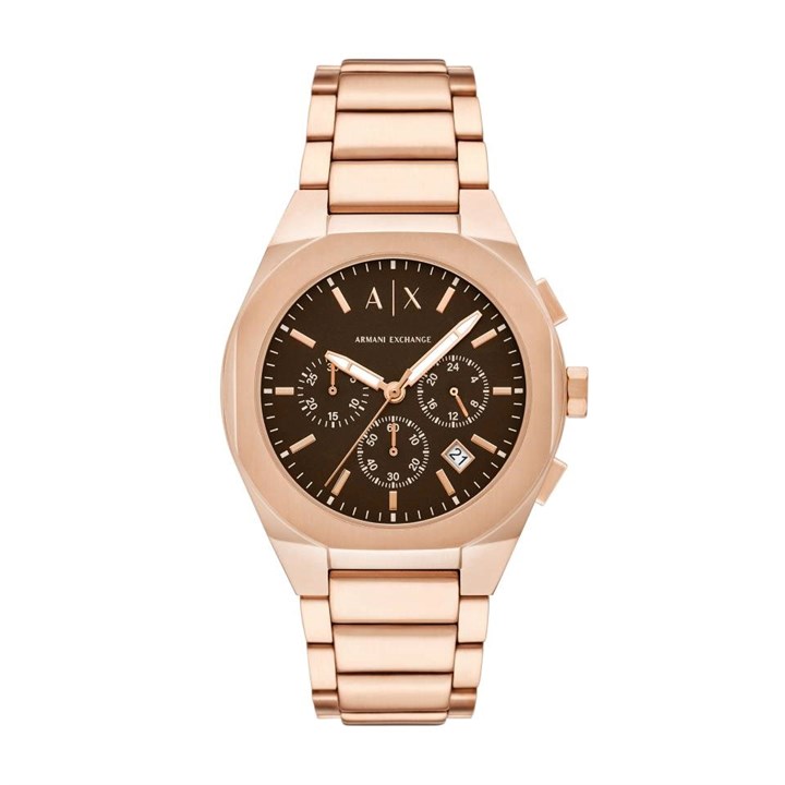 Armani Exchange AX4188  Chronograph Rose Tone Bracelet Watch - W65505