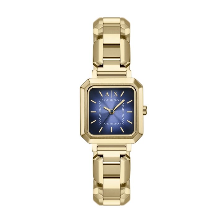 Armani Exchange AX5735 Gold Plated Blue Dial Bracelet Watch - W65520