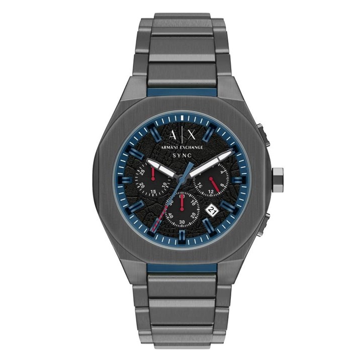 Armani Exchange AX4295 Sync Chronograph Gunmetal IP Bracelet Watch - W65539