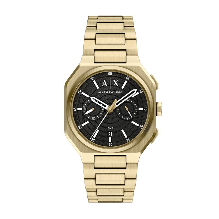 Armani Exchange AX1476 Gold Tone Chronograph Bracelet Watch - W65555