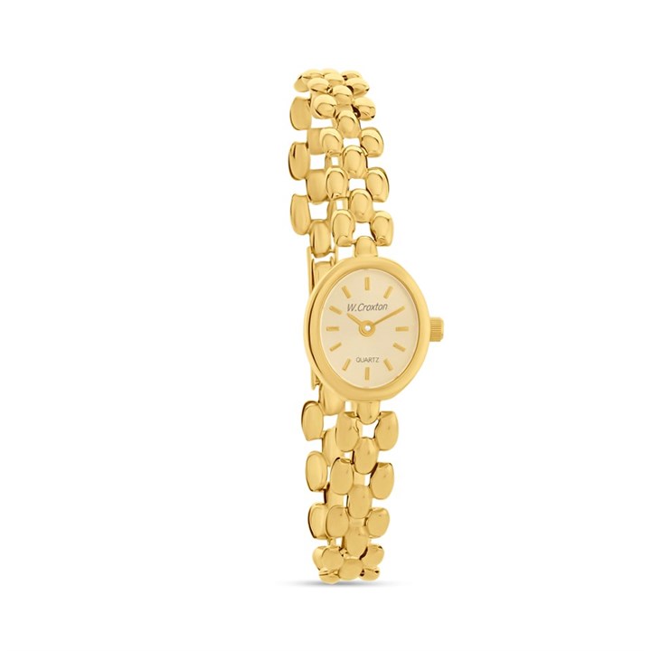 9ct Gold Oval Bracelet Watch - W7012
