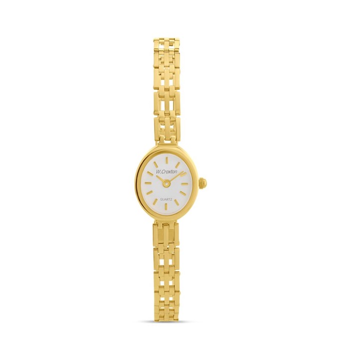 9ct Gold Oval Bracelet Watch - W7013
