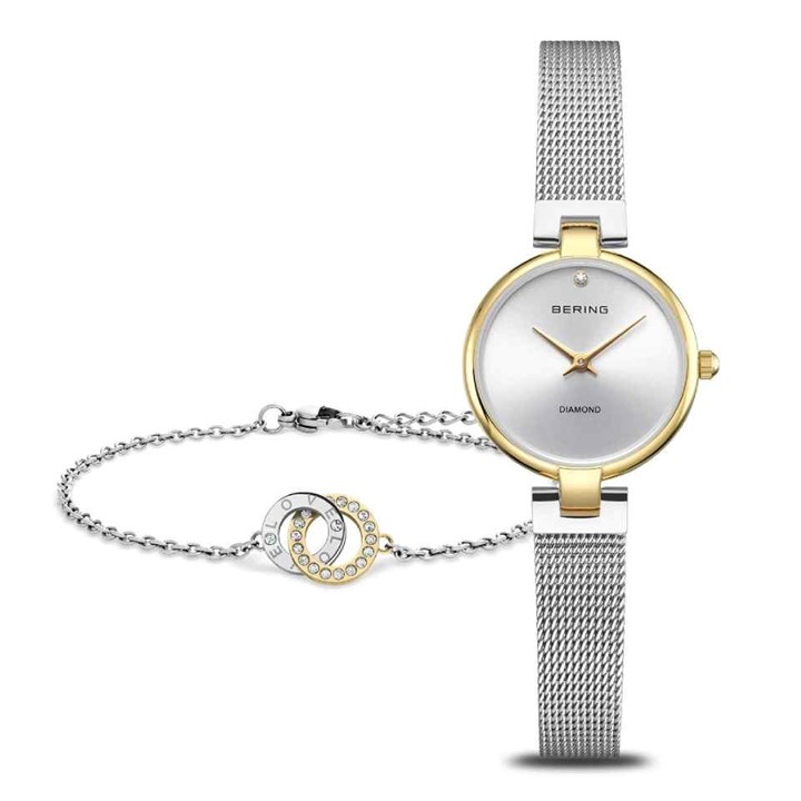 BERING 17724-010-GWP Two Tone Watch And Bracelet Gift Set - W74232