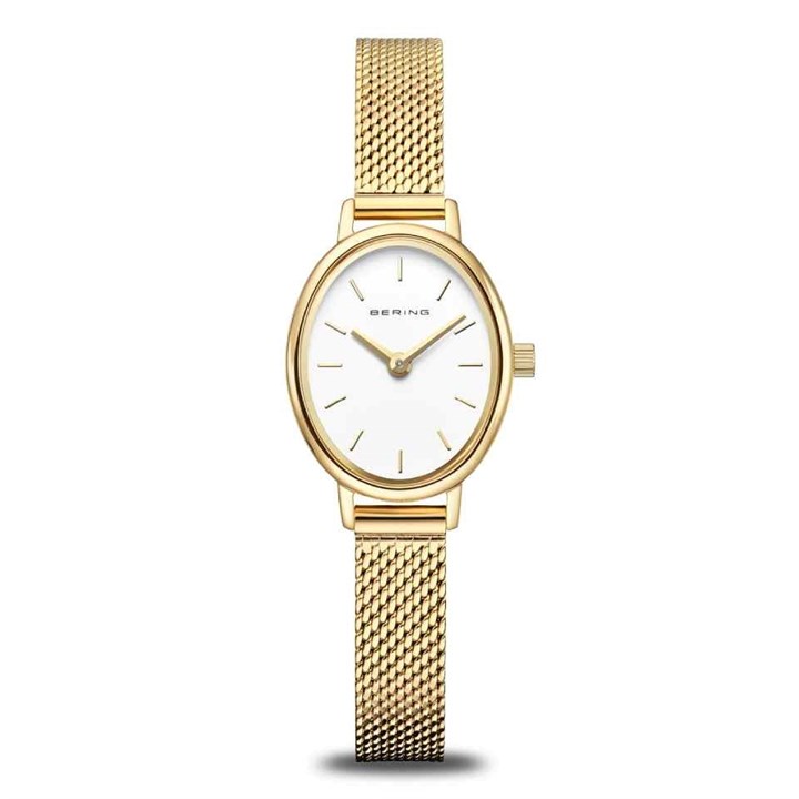 BERING 11020-334 Gold Tone Mesh Bracelet Watch - W74238