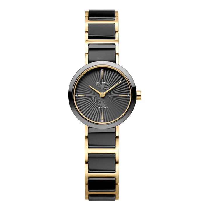 BERING 10725-732 Diamond Black Ceramic Bracelet Watch - W74270