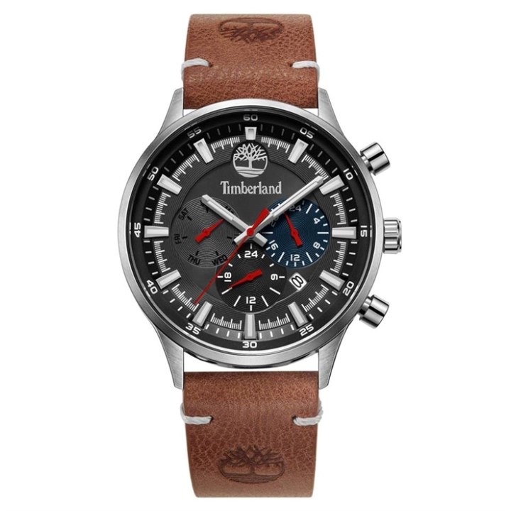 Timberland Bristol Tan Leather Strap Watch - W76100