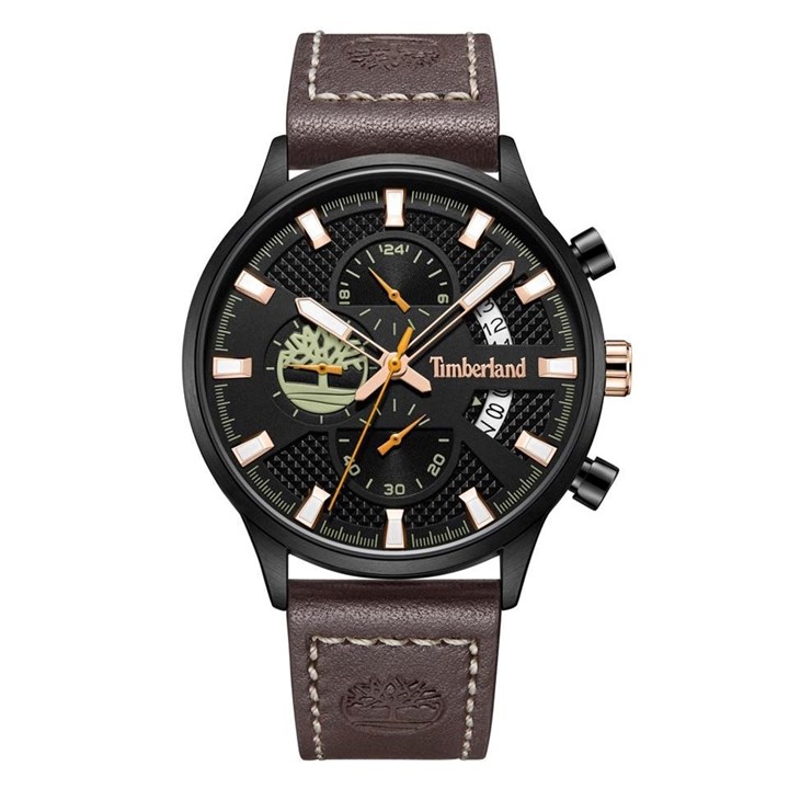 Timberland Dracut Brown Leather Strap Watch - W76103