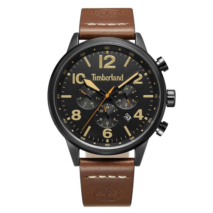 Timberland Myrtle Brown Leather Strap Watch - W76114