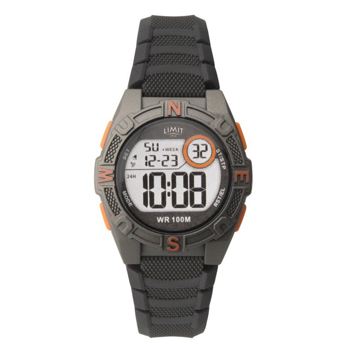 Limit 5695 LCD Black Silicone Strap Watch - W77156
