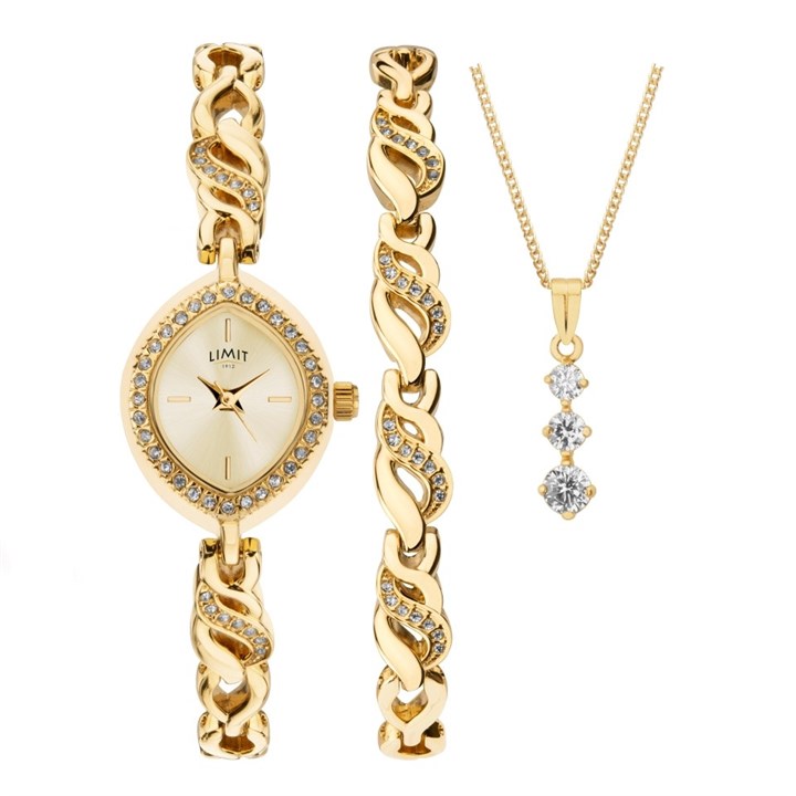 Limit 6294G Bracelet, Necklace And Watch Gift Set - W77226