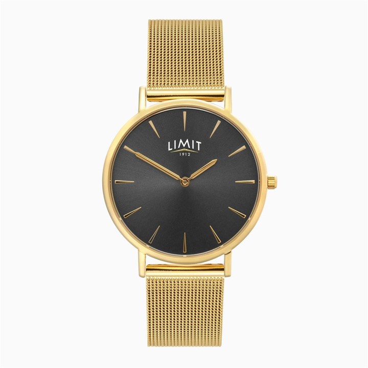 Limit 60192 Gold Tone Mesh Bracelet Watch - W77249