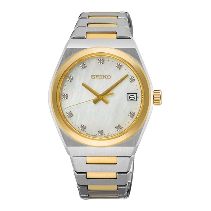 Seiko SUR604P1 Two Tone Diamond Set Bracelet Watch - W78140