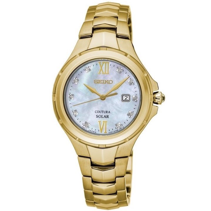 Seiko Coutura SUT310P1 Diamond Solar Bracelet Watch - W7880