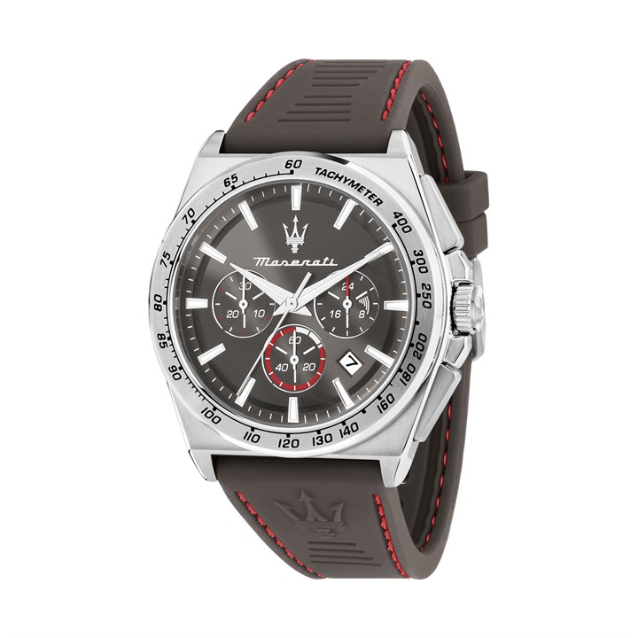 Maserati R8871606008 Velocita Chronograph Stainless Steel Black Silicone Strap Watch - W81336