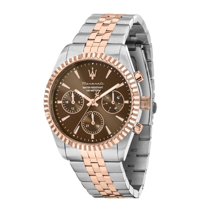 Maserati R8853100049 Competizione Chronograph Two Tone Bracelet Watch - W81348