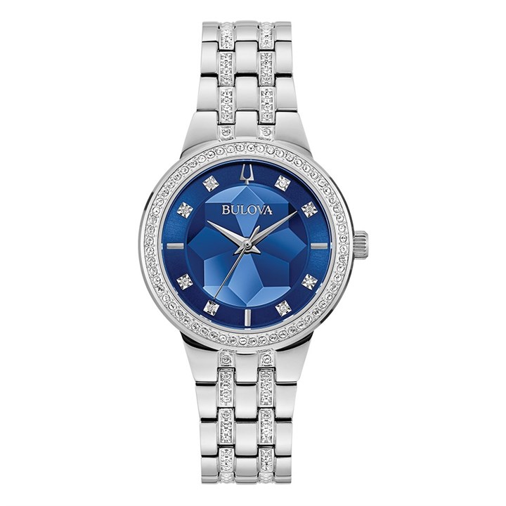 Bulova Crystal 96L276 Phantom Blue Bracelet Watch - W83138