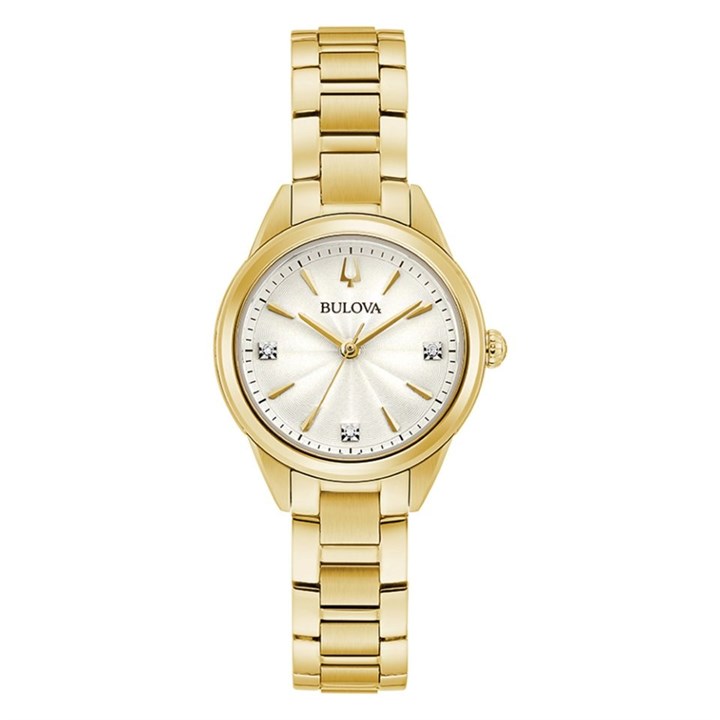 Bulova Sutton 97P150 Gold Tone Bracelet Watch - W83144