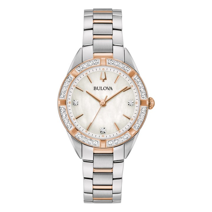 Bulova 98R281 Sutton Two Tone Diamond Set Bracelet Watch - W83226