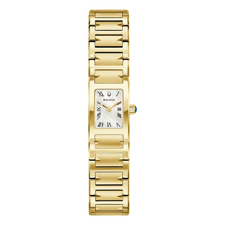 97L200 Bulova Harmony Gold Tone Mother Of Pearl Dial Bracelet Watch - W83255