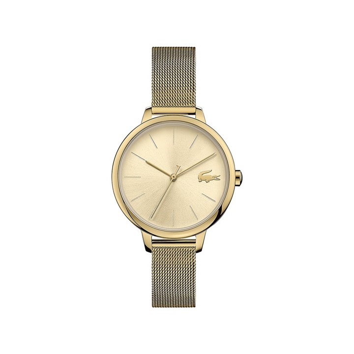 Lacoste 2001128 Cannes Gold Tone Mesh Strap Watch - W84122