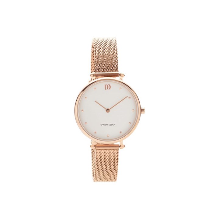 Danish Design IV67Q1229 Rose Gold Plated Mesh Bracelet Watch - W86112