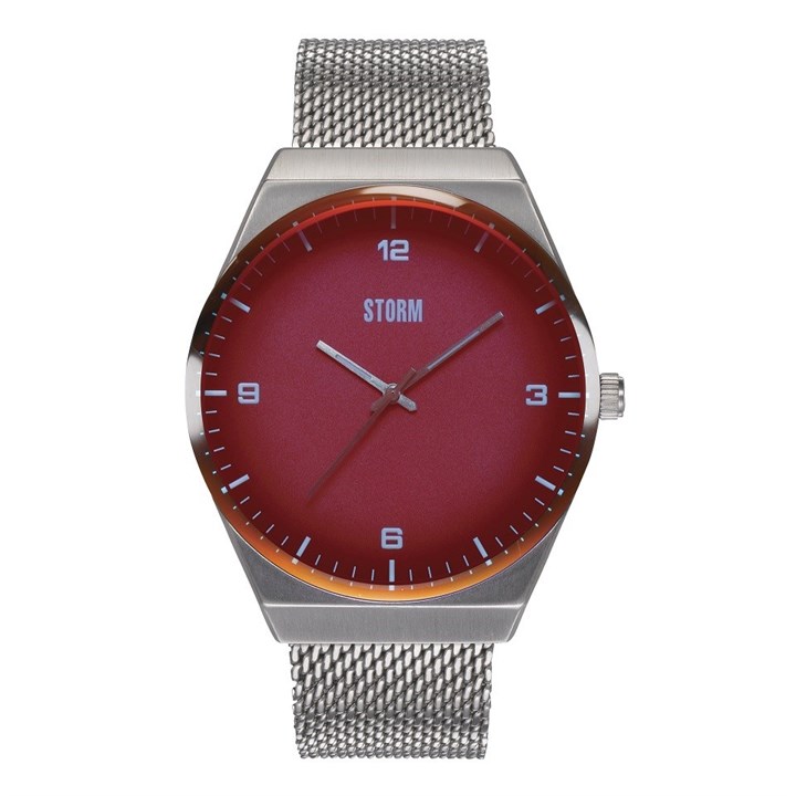 STORM 47513/R Pinnacle Red Mesh Bracelet Watch - W87346